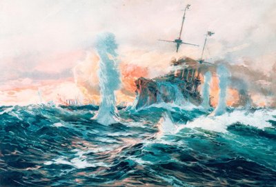 S.M.Kr. Scharnhorst and Gneisenau by Hans Bohrdt